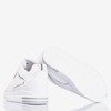 Weiße und silberne Damen-Sneaker mit Indoor-Keilabsatz Marcja - Footwear