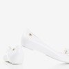 Weißer Meliski mit Tyrika-Schleife - Schuhe