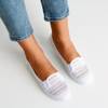 Weißer Slip für Damen - auf Absätzen Hessani - Schuhe