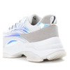 Weißgraue Alabama-Sportschuhe mit dicken Sohlen - Schuhe 1