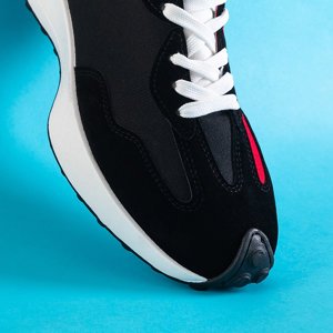 Willy schwarz-rote Herren Sportschuhe - Schuhe