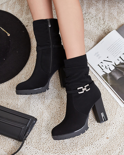 Royalfashion Women's Teroleda Decorated Stiletto Boots