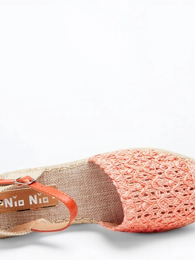 Orange Damen-Espadrilles mit durchbrochenem Triumf - Footwear