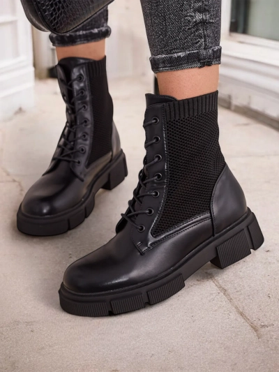 Відкриті жіночі плоскі чоботи до щиколотки Rowic