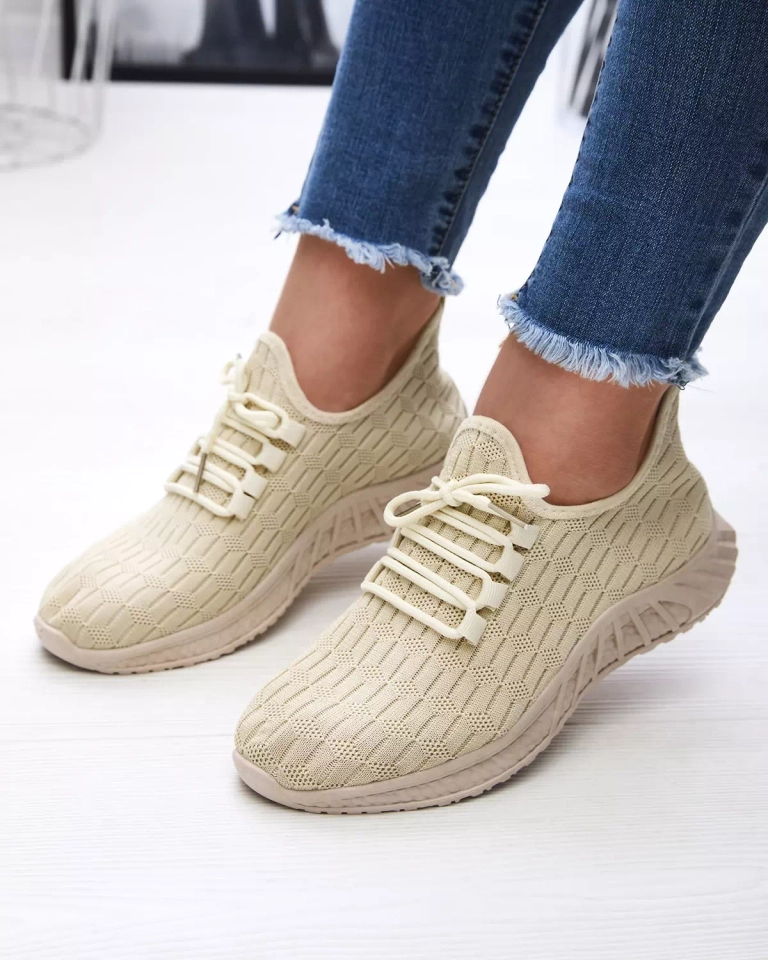 Beige Damen-Sportschuhe aus Stoff Orycys- Footwear