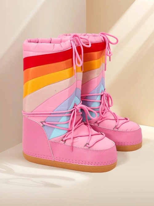 Жіноча взуття для снігу Royalfashion Чоботи з тканини, наповнені піною зсередини. Модель з зав'язками, з лацканом у верхній частині голіни. Ідеальний вибір для зимових стилізацій! 87654321 <p>ЧОБОТИ ДЛЯ ЖІНОК БЕЗ ПІДКЛАДКИ В