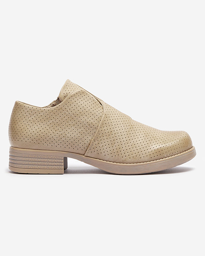 Beige Halbschuhe aus Öko-Leder Ilioppa- Footwear