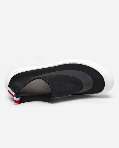 OUTLET Schwarze Slip-on-Sneakers für Damen Lerick - Schuhe