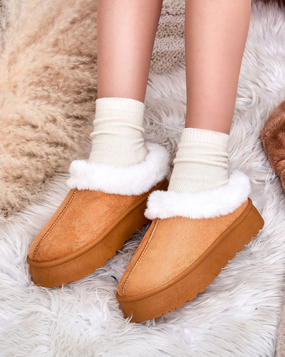 Royalfashion Damen Kurzstiefel a'la Schneestiefel Kapfiee