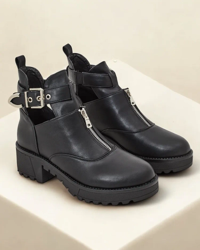 Royalfashion Damenstiefeletten im Worker-Stil Komowi
