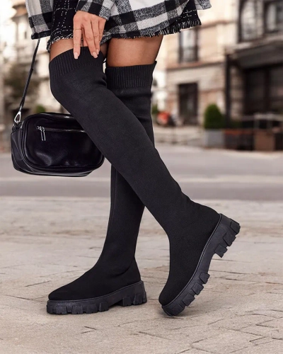 Royalfashion Damen Slip-On Stiefel Ohorro