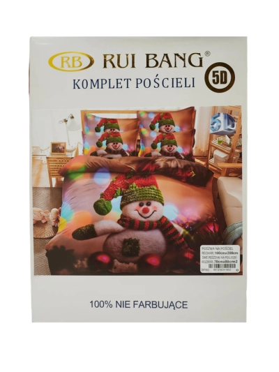 Royalfashion Weihnachtsbettwäsche 160x200 3-TEILIGES Set