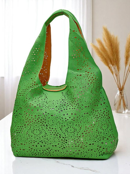 Royalfashion Große Damen-Spitzenshopper-Tasche Lira Lace