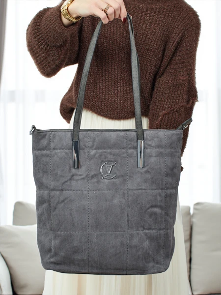 Damen Shopper Handtasche Caryenne aus Öko-Wildleder