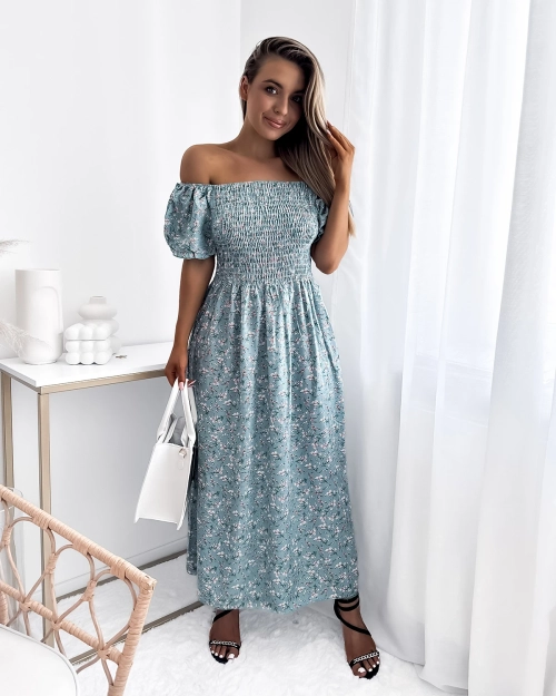 Жіноча сукня міді зеленого кольору - Одяг