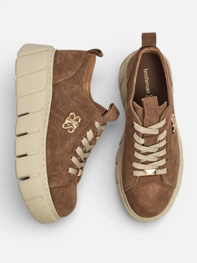 Sportliche Damen-Sneakers aus Naturleder Renos