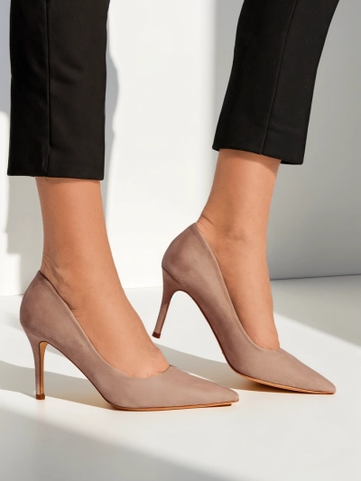 Royalfashion Damen Pumps aus ökologischem Wildleder Scazze