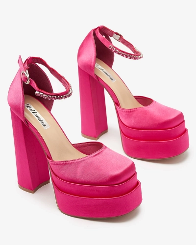 Damen Pumps mit hohem Schaft in fuchsia Farbe Sellca- Footwear