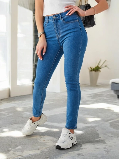 Royalfashion Damen Baumwoll Skinny Jeans