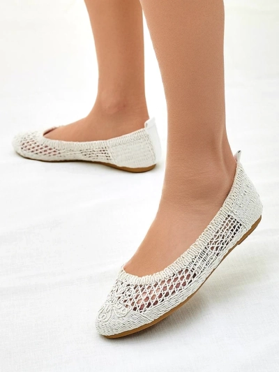 Royalfashion Damen Perforierte Ballerinas Annete