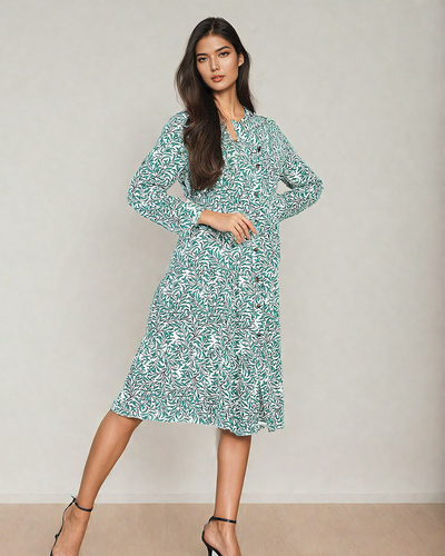 Royalfashion Damen Midikleid mit Druck