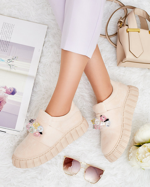 Royalfashion Sportliche Halbschuhe mit farbigen Steinen Resinello