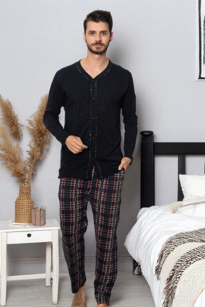 Royalfashion Herren Baumwoll Pyjamas