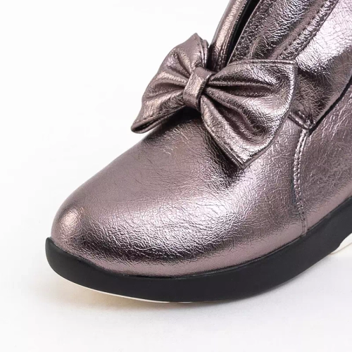 OUTLET Графітове дитяче спортивне взуття з прикрасами Elira - Взуття