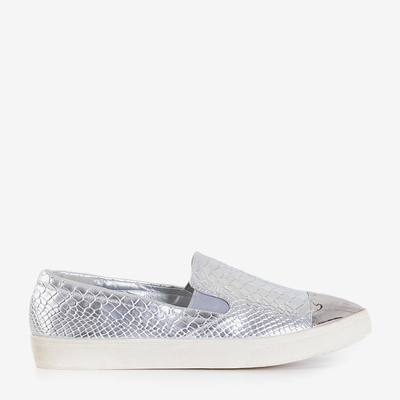 Silber Slip On mit lackiertem Zeh Messaderra - Footwear