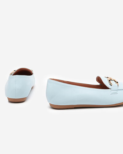 Blaue Damen-Slipper aus Kunstleder Kesine - Footwear