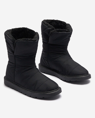 Schwarze Damenstiefel a'la Schneestiefel Kalioli Footwear