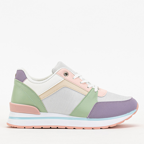 Різнокольорові жіночі кросівки з блискітками Berilan