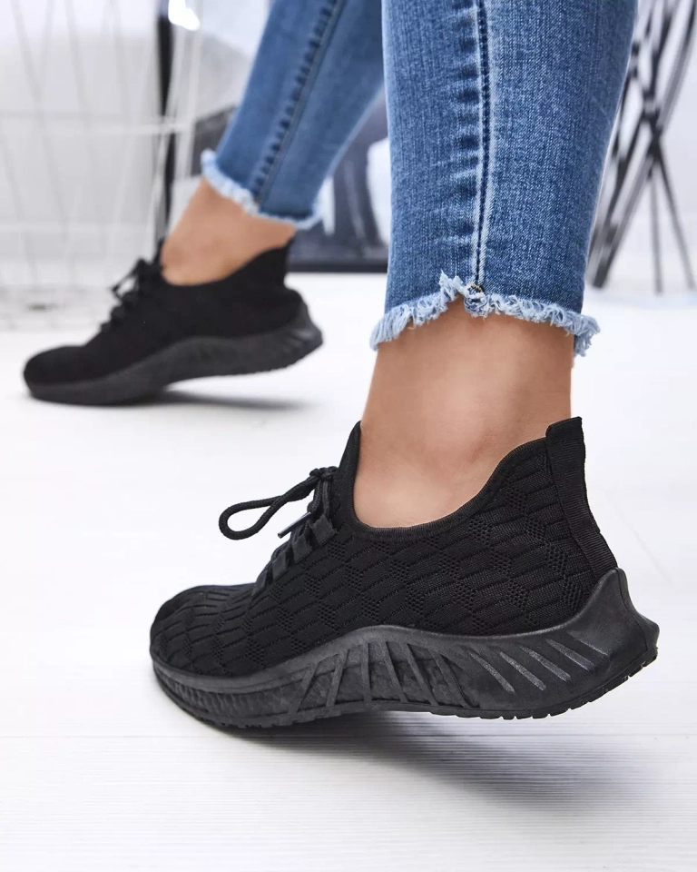 Schwarze Sportschuhe für Damen aus Stoff Orycys- Footwear