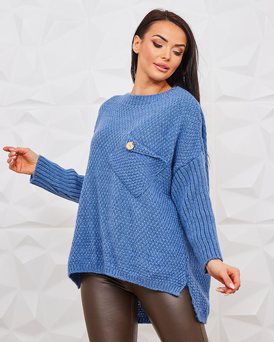 Royalfashion Blau Damenpullover