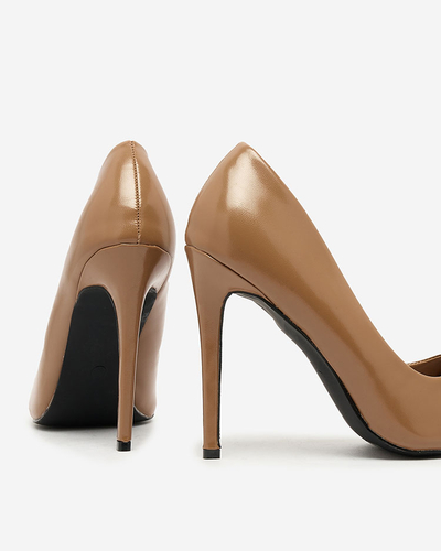 Royalfashion Braune Stiletto Pumps Retogasa