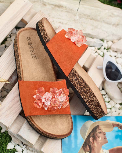 Royalfashion Damen Villo Strass-Flip-Flops