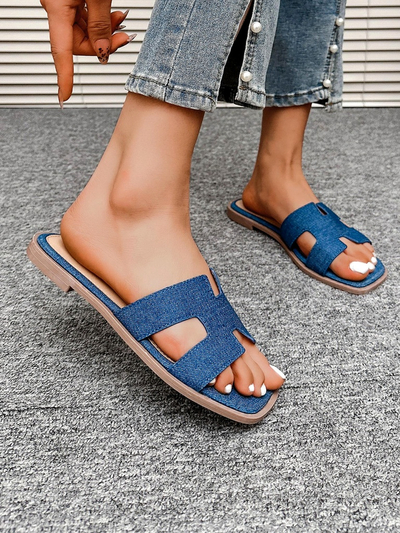 Royalfashion Damen Flip-Flops mit flacher Sohle Eval