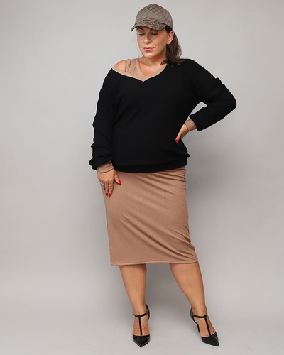 Royalfashion Lässiges Damenset in Schwarz und Braun