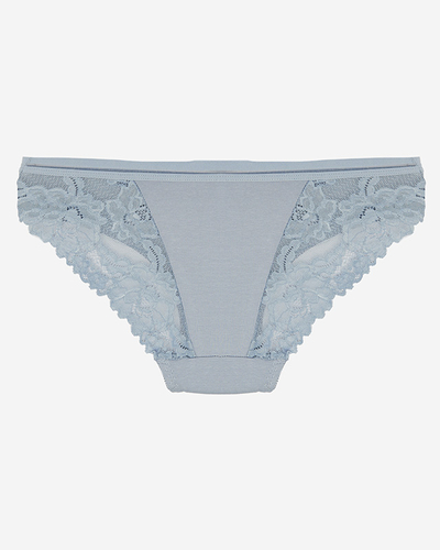 Höschen aus blauer Spitze für Damen - Unterwäsche
