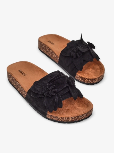 Royalfashion Damen Sandalen mit Blumen Foules