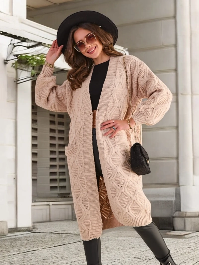 Рояльна мода В'язаний жіночий пончо-світшот