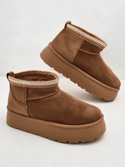 Royalfashion Damen Kurzstiefel a'la Schneestiefel Xoalla