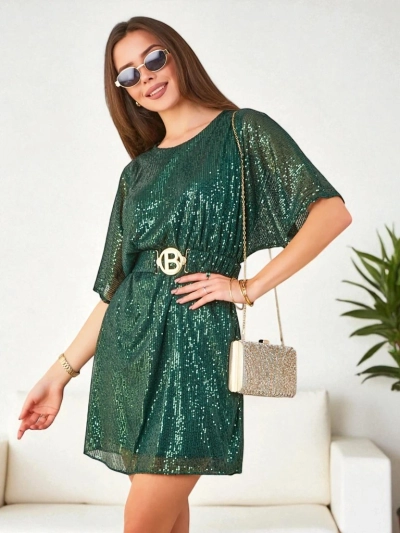 Royalfashion Damenkleid mit Pailetten