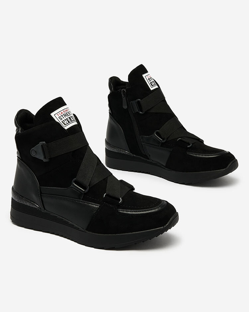 Royalfashion Чорні жіночі спортивні черевики Sattari