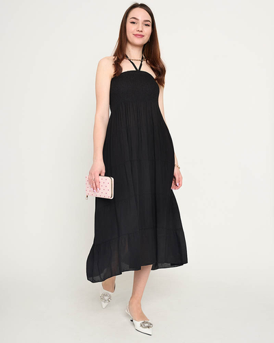 Schwarzes Midikleid PLUS SIZE - Bekleidung