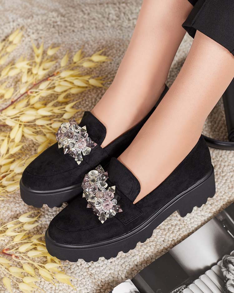 Royalfashion Damen Mokassins mit Ornament Leyla