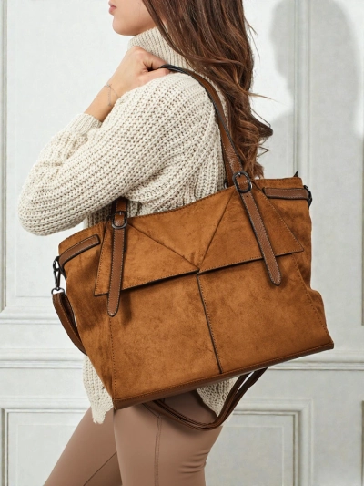 Damen Shopper Handtasche Daville aus Öko-Wildleder