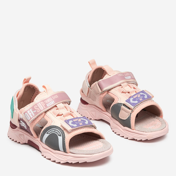 Rosa Kindersandalen mit Klettverschluss Wukapi - Schuhe