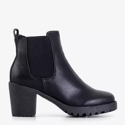 OUTLET Schwarze Hochhackige Slipper Nantes - Schuhe