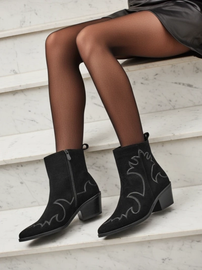 Velvet Ash Damen Cowboystiefel – mit Absatz